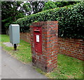 King George V postbox, Mill Road, Dinas Powys