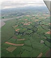 NY3058 : Longburgh, Burgh by Sands and Hadrian's Wall: aerial 2016 by Chris