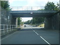 B1103 passes under railway line