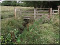 Foot bridge over Ulverscroft Brook in Lea Meadows Nature Reserve