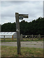 Footpath Sign & Roadsign off Church Lane