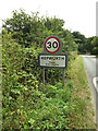 Hepworth Village Name sign on Barningham Road