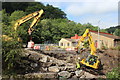 Access ramp to bed of River Ebbw, Aberbeeg