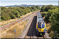 Train approaches Honeybourne Station