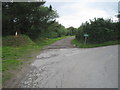 Bridle path junction near Chyenh?l Moor