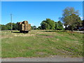 Hay stacked on trailer