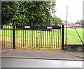 Black school gates, Lavernock Road, Penarth