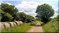 Straw bales line Cutlersforth