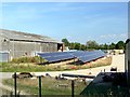 SE6037 : Solar panels at an Environment Agency Depot by Graham Hogg