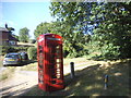 Phone box on Brook Road, Sandhills