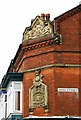 Decorative detail on the corner of Bournville Lane & Bond Street, Stirchley, Birmingham