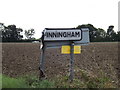 TM0571 : Finningham Village Name sign by Geographer