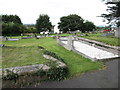 View north-eastwards across the graveyard of Hilltown Presbyterian Church