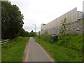 Path passing the supermarket