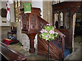 All Saints, Wroxton: pulpit