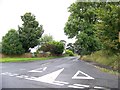 Unclassified road heading east from the A879