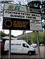 Pontnewynydd Small Business Centre name sign