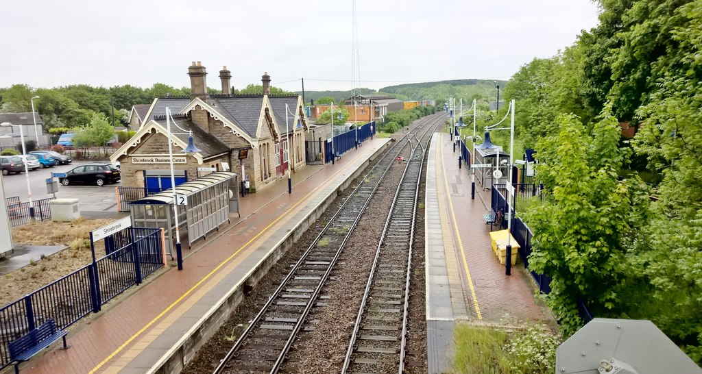 Shirebrook railway station © Chris Morgan cc-by-sa/2.0 :: Geograph ...