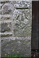 Benchmark on barn at Catrake Cottages