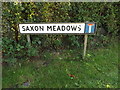 Saxon Meadows sign