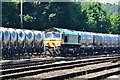 Freight locomotive and wagons at Earles Sidings