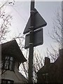 UK back of a School Ahead Sign