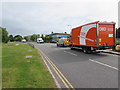 TNT lorry, Lakeside Drive, Coedkernew