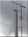 NT1280 : Queensferry Crossing - north cable-stay tower by M J Richardson