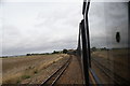 View back along the train from the front carriage