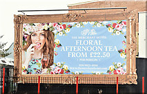 J3474 : Afternoon tea poster, Belfast (September 2016) by Albert Bridge