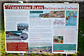 Information board by the South West Coast Path near Rockstone Flats, Dawlish