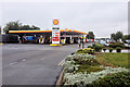 SP8543 : Fuel Forecourt, Newport Pagnell Motorway Service Area by David Dixon