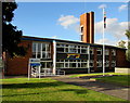 South side of Crewe Community Fire Station and training tower