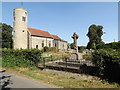 TM1485 : St.Mary's Church & Gissing War Memorial by Geographer