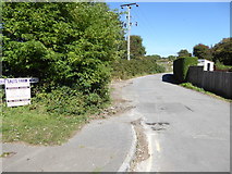 TQ1904 : The Old Salts Farm Road looking northwards from the junction with Freshbrook Road by Shazz