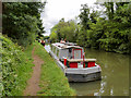 Narrowboat Moored on the Grand Union Canal at Weedon Bec