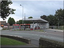 SJ5299 : Closed down petrol station on Main Street by Gary Rogers