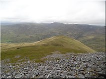 NO1474 : Steeply descending towards Meall Gorm by Stephen Sweeney
