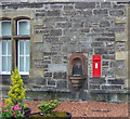 Edward VII postbox and drinking fountain, Kingussie Railway Station