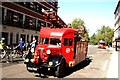 View of an Austin  K4 Escape Carrier Unit in the Great Fire of London Parade on Giltspur Street