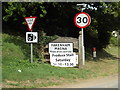 TL9076 : Fakenham Magna Village Name sign by Geographer