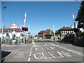 Level crossing at Berwick station