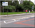 Shaw Heath directions sign, Stockport