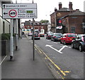 Directions sign, Shaw Heath, Stockport