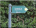 Footpath sign