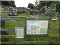 Information board about Challacombe Medieval Village