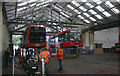 Twickenham bus garage, part of interior