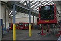 Twickenham bus garage, part of interior