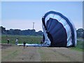 TF3801 : Hot air balloon landing near Guyhirn - Photo 4 of 4 by Richard Humphrey