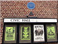 SO9198 : Wolverhampton Civic Hall Blue Plaque and forthcoming events by Jaggery